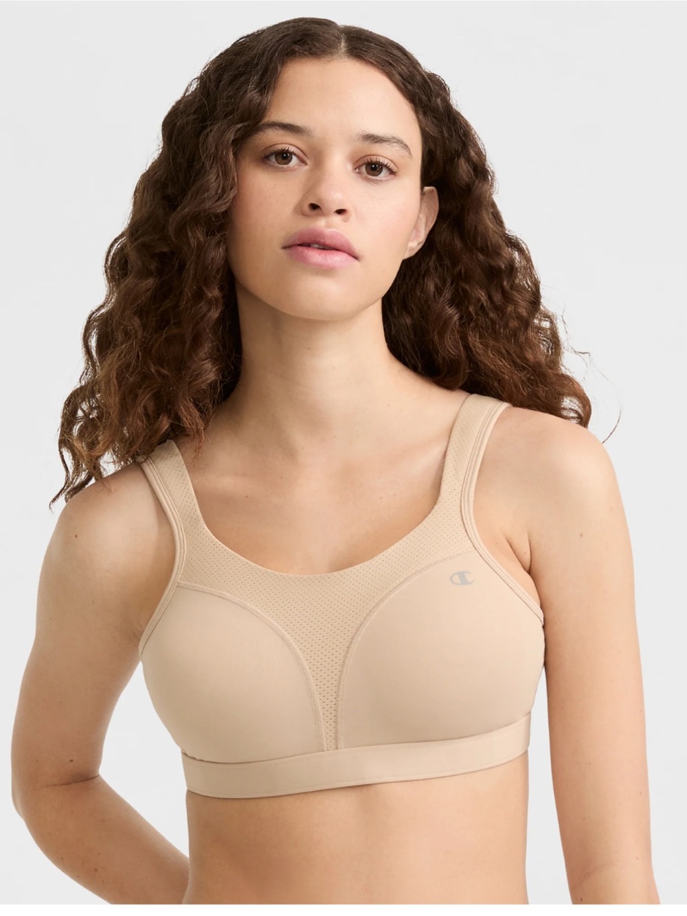 Champion Brand Spot Comfort High-Impact Sports Bra, C Logo NWT